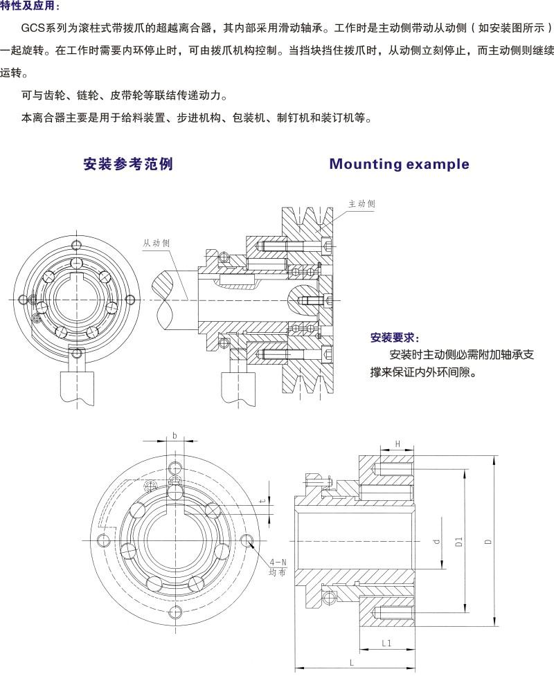 GCS型可控超越离合器(图1)