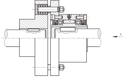 CKL-B型带半联轴器离合器(图2)